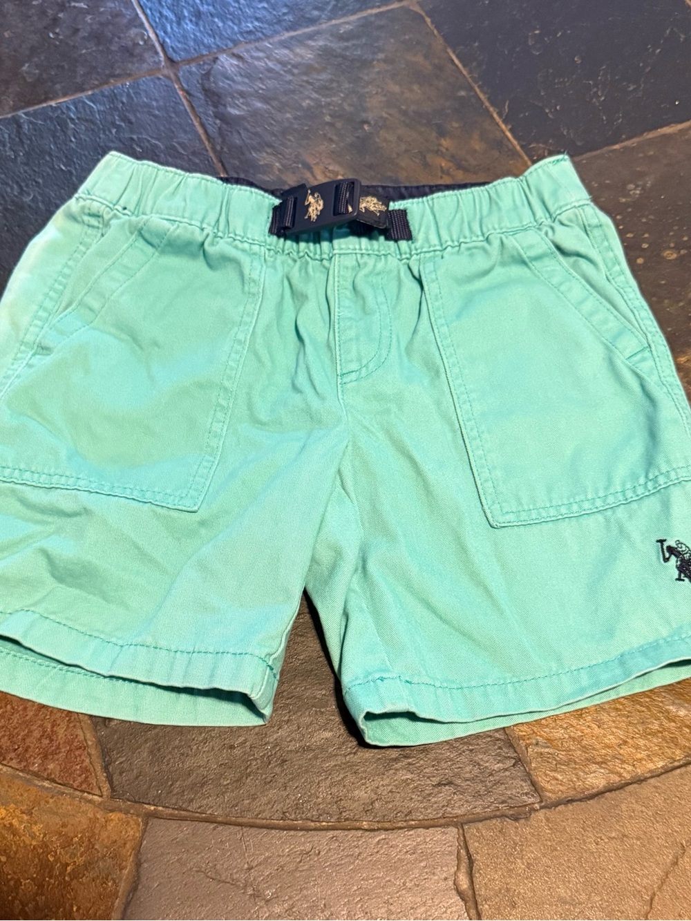 U.S. Polo Assn. Mint Green Athletic Drawstring Shorts